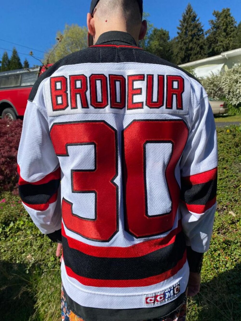 90's CCM Martin Brodeur New Jersey Devils NHL hockey jersey